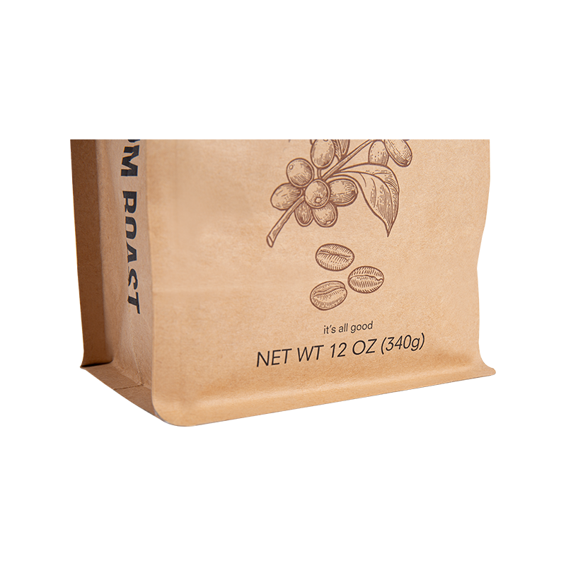 Kleurrijk retro kraftpapier zakje koffietasje Kleurrijk retro kraftpapier zakje koffietasje