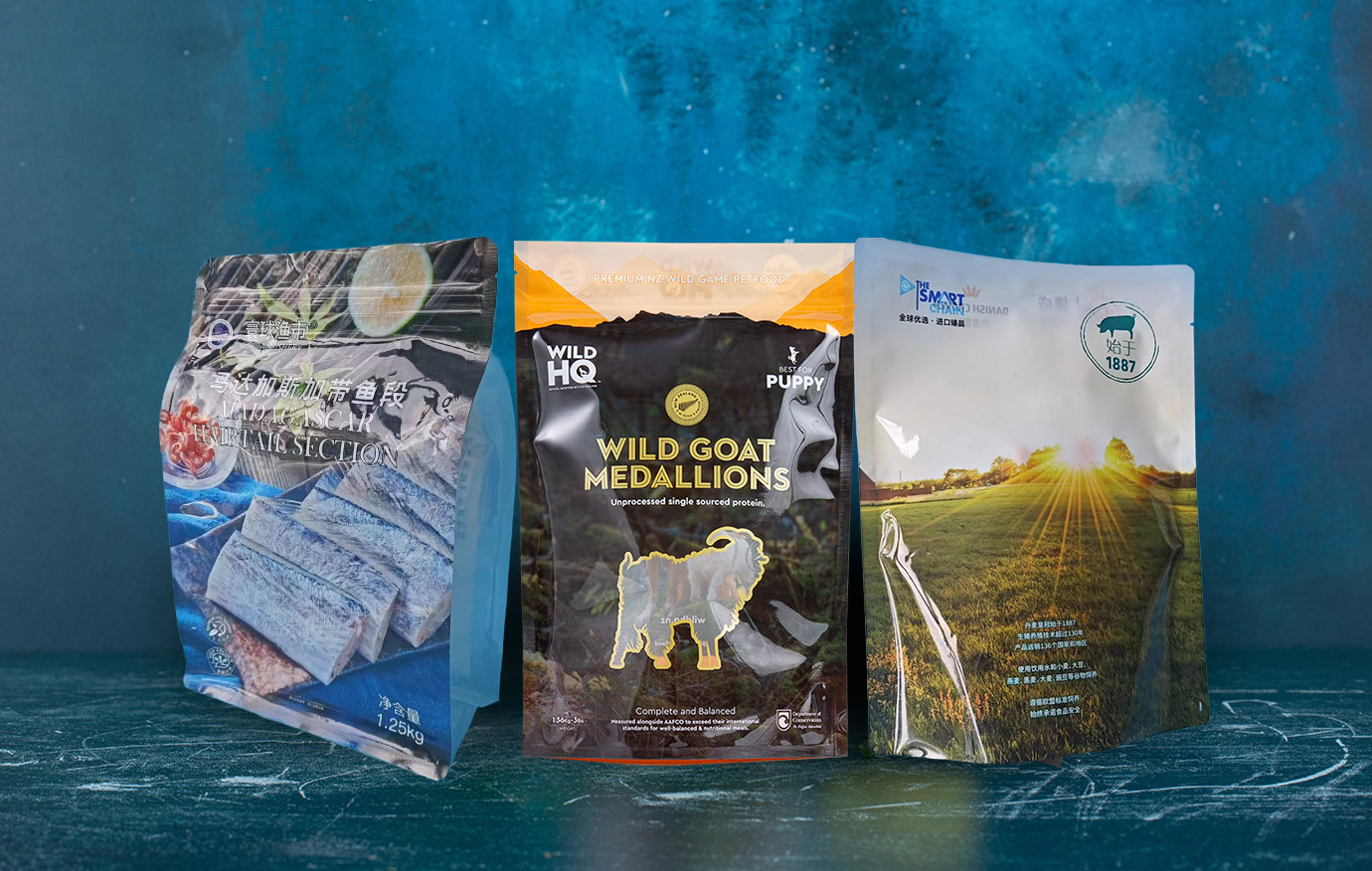 Bevroren voedselverpakkingszak